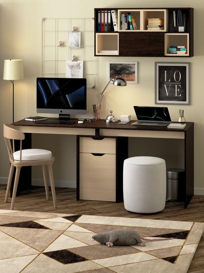 венге / дуб выбеленный