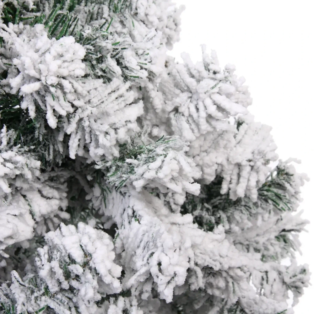 Ёлка «Камелия» 150 см, ПВХ с белым инеем (320 веток)