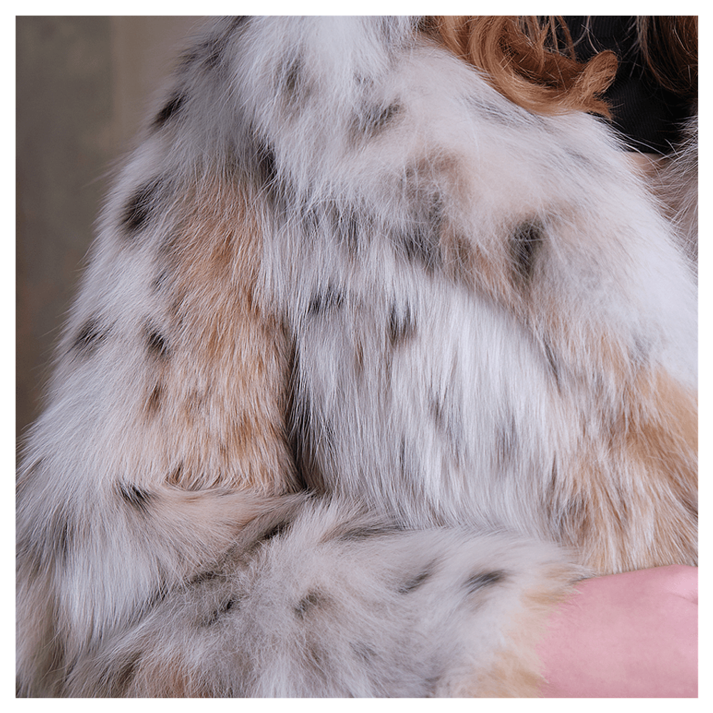 Шуба из меха рыси «Золотое Сияние»