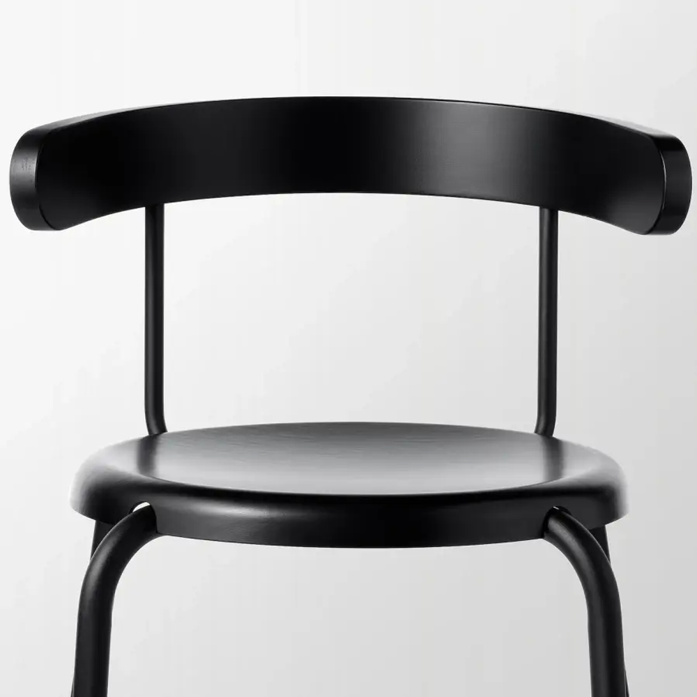 Деревянный стул - YNGVAR IKEA/ ИНГВАР ИКЕА, 71х53х51 см, черный