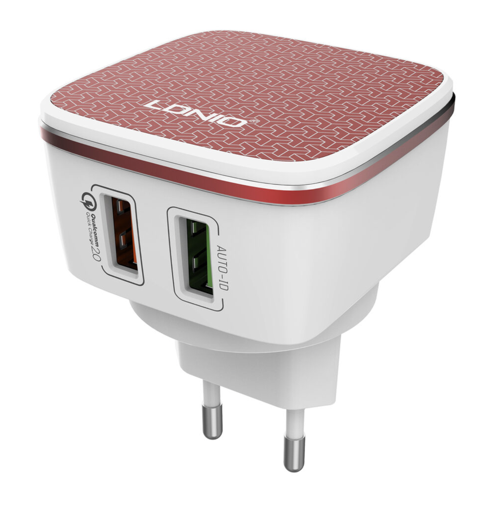 СЗУ 30W с кабелем Type-C 2USB-A QG А2405Q LDNIO