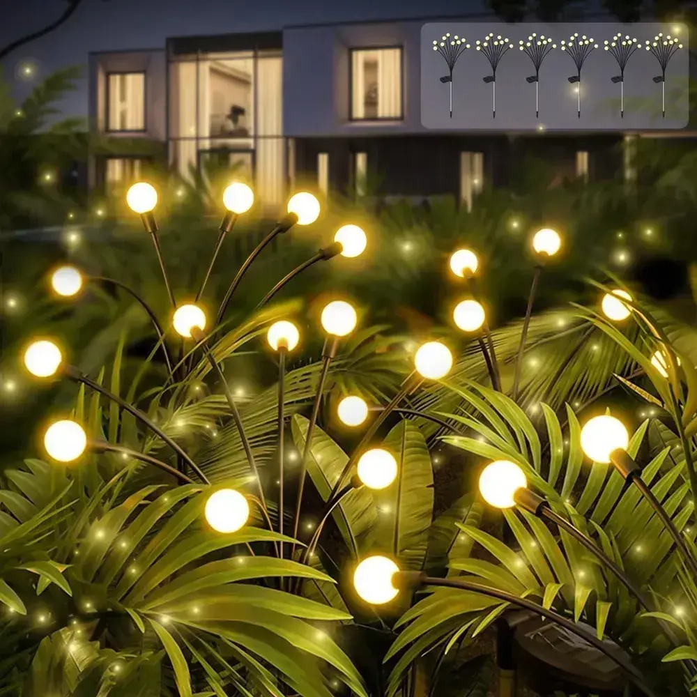 Светильник садовый на солнечной батарее уличный Светлячок, 2 шт.