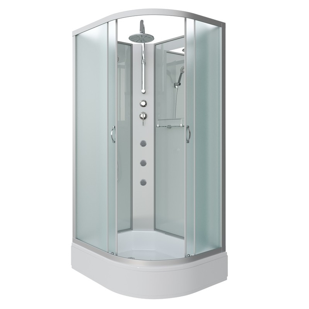 Душевая кабина Niagara Classic NG-33094-14LBKTG (100х90х210) средний поддон(26см),стекло матовое,4 места