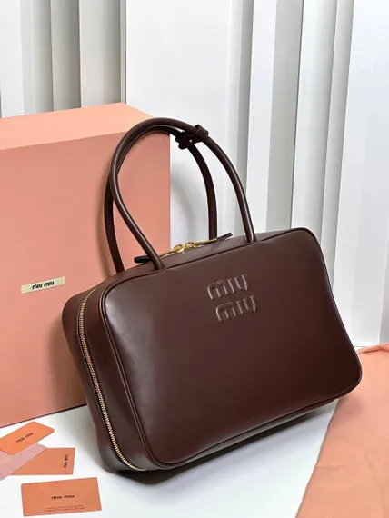 Сумка MIUMIU Beau Тёмно-коричневая