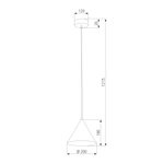 Светильник садово-парковый со светодиодами Bevel 35184/H черный