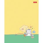 Тетрадь А5 48 л. HATBER скоба, клетка, фактурное тиснение, "Кот Пирожок", 48Т5тВ1, 1шт