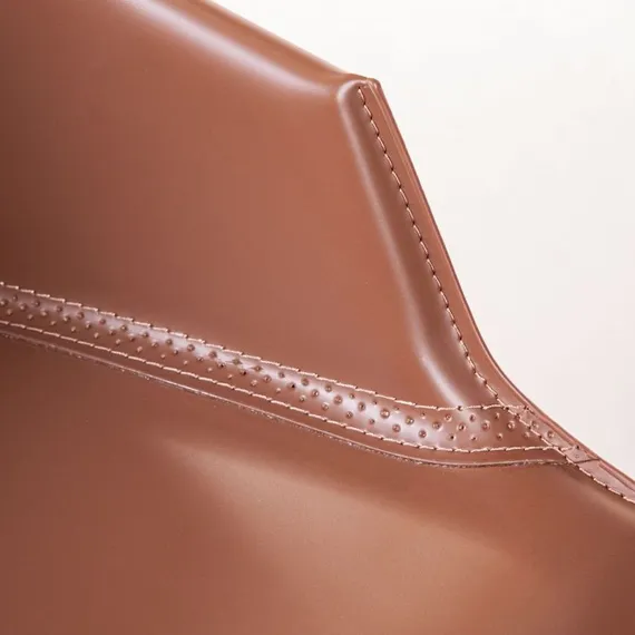 Стул с подлокотниками Morgan коричневая экокожа