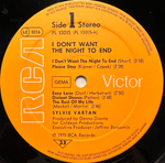 Sylvie Vartan - I Don't Want The Night To End (Германия 1979г.)