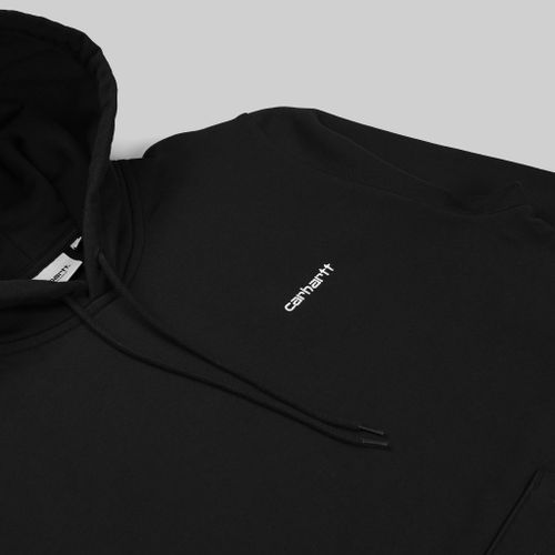 Толстовка мужская Carhartt WIP Script Embroidery Hooded артикул:I033658_black - купить в магазине Дайс