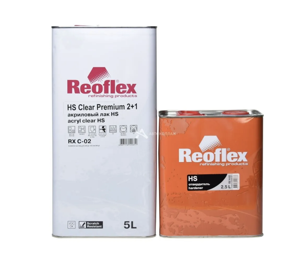 Reoflex Clear HS Premium Акриловый лак 2+1 (5л + 2,5л)