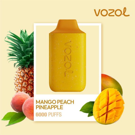 Vozol Star 6000 – Mango Peach Pineapple (5% nic)