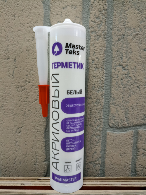 Герметик акрил PROFIMASTER общестроительный белый 290 мл