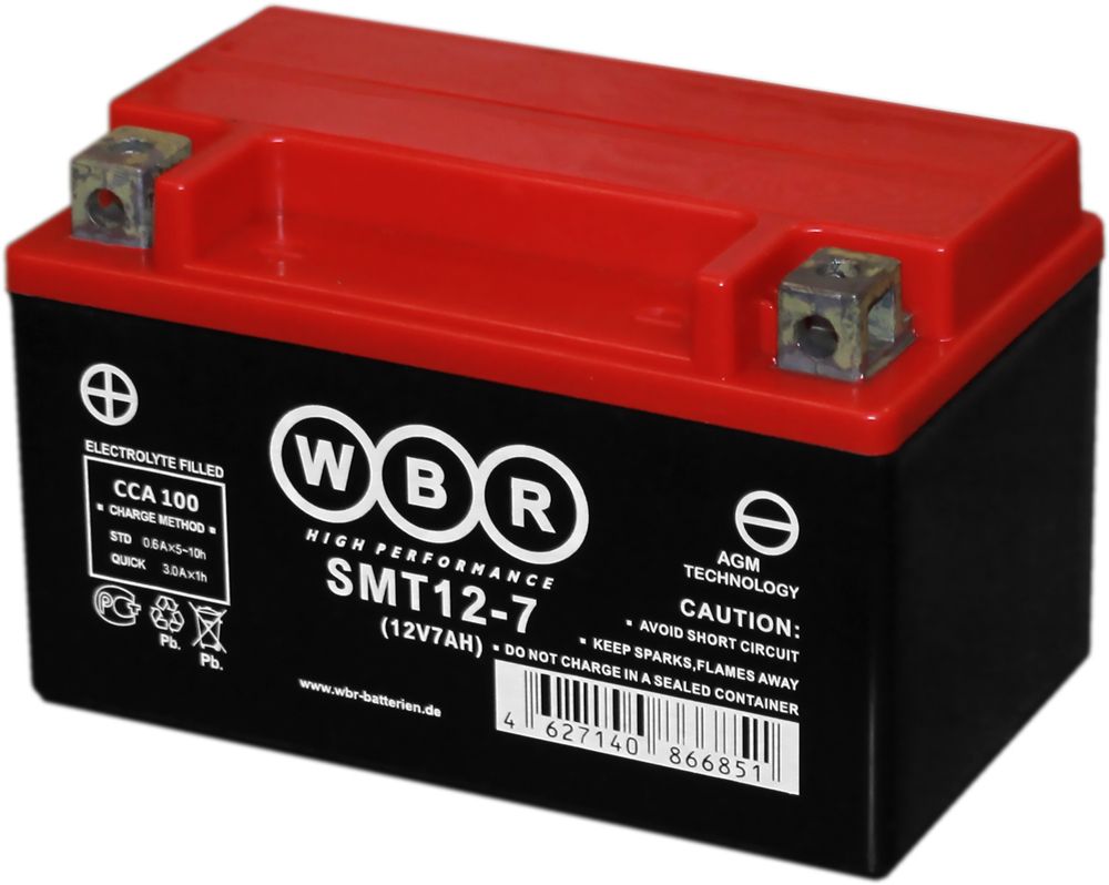 Аккумулятор SMT12-7 WBR YTX7A-BS 150х87х93 7 а/ч
