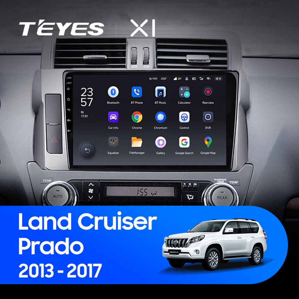 Teyes X1 10" для Toyota Land Cruiser Prado 2013-2017