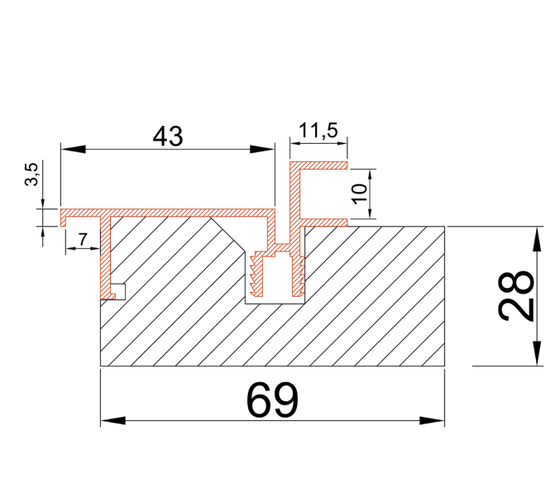 Купить Скрытая дверь Invisible Al Black с внешним открыванием