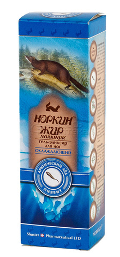 Гель для ног охлаждающий, Норкин жир, 70г, Шустер