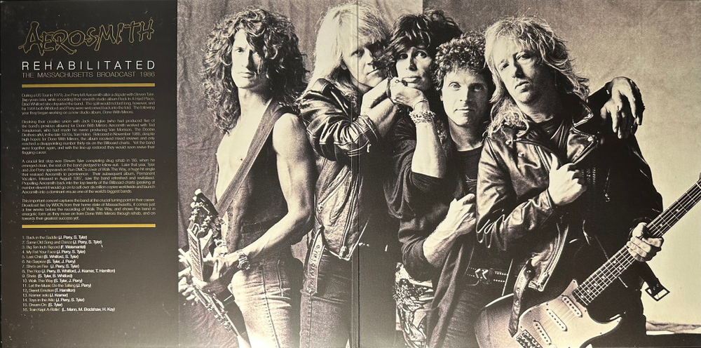 Aerosmith – Rehabilitated The Massachusetts Broadcast 1986 2LP (Англия 2016г.)