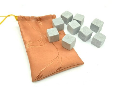 Камни для охлаждения напитков из талькохлорита 21*21мм, упаковка 9шт.