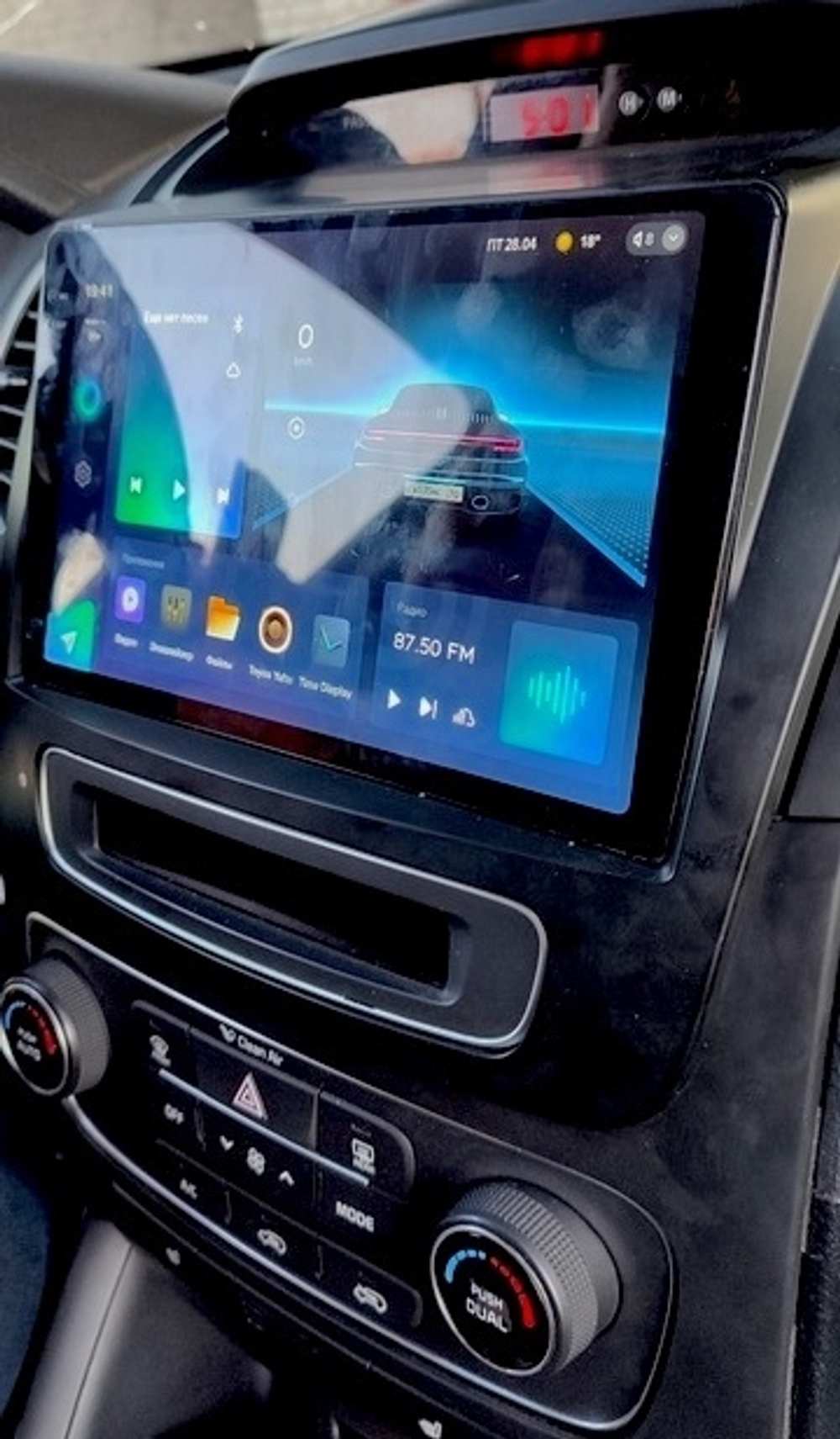 Магнитола для KIA Sorento 2 XM 2012-2020 c экраном климата снизу - RedPower 440 Android 10, QLED+2K, ТОП процессор, 6Гб+128Гб, CarPlay, SIM-слот