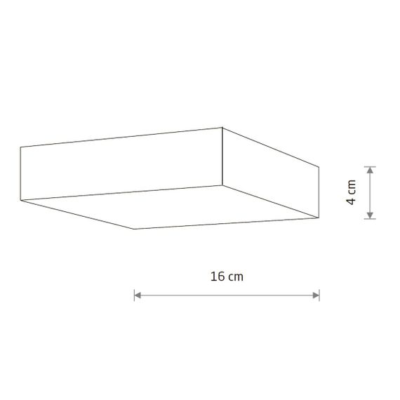 Потолочный cветильник Nowodvorski Lid Square Led White 10430