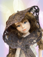 кружево на сетке вышивка шелк/хлопок (Франция) ш-7см отрез 0.9м