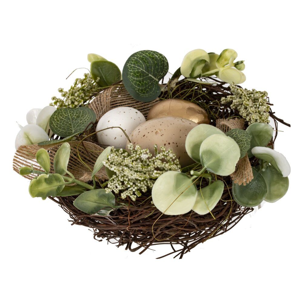 GAEM Изделие декоративное "Гнездо пасхальное", L16 W16 H9 см