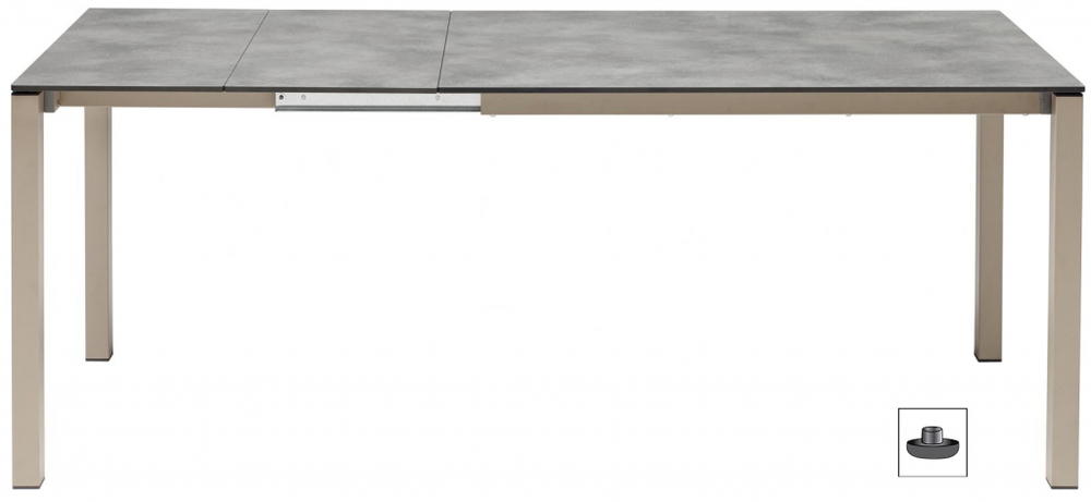 Стол ламинированный раздвижной Scab Design Pranzo Extendable, тортора, цементный