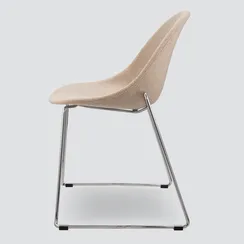 Стул Vid Soft бежевый, ножки хром