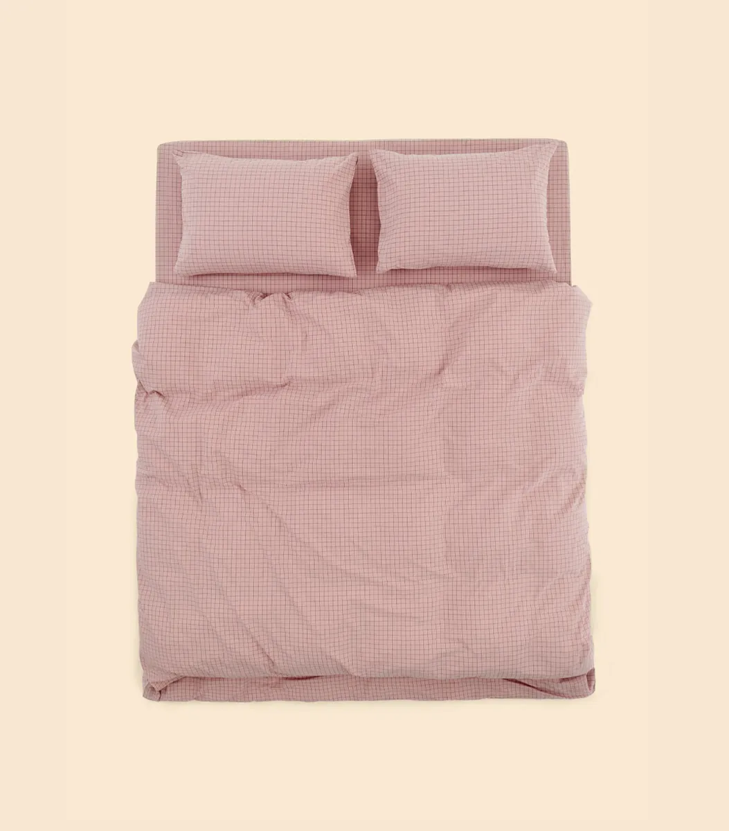 Простыня - Melange Rose Check - 230x260 (без резинки)