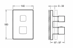 Встраиваемый смеситель для душа Jacob Delafon MODULO E75387-CP
