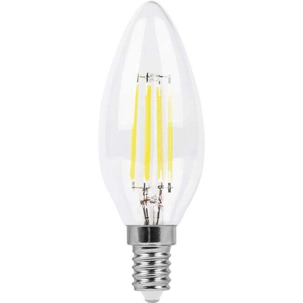 Лампа светодиодная.  9W  230V E14 2700K прозрачная. LB-73