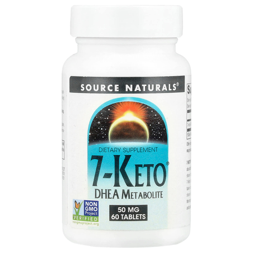 Source Naturals, 7-Keto®, метаболит ДГЭА, 50 мг, 60 таблеток