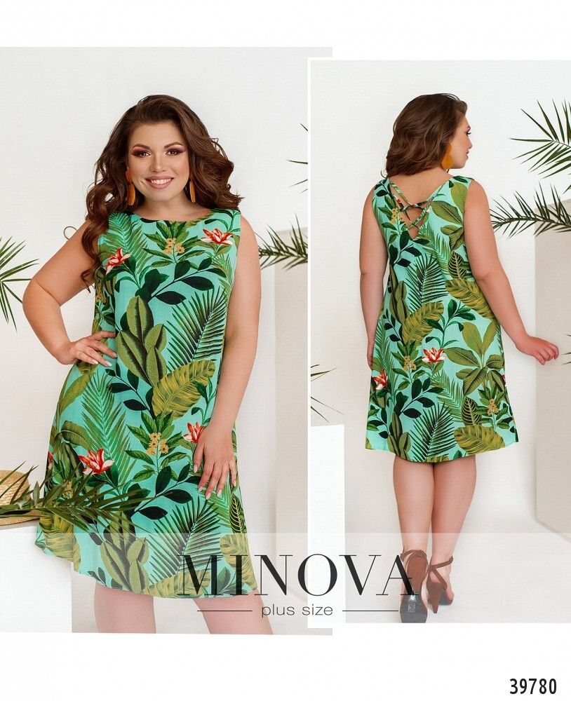 Платье 3153В-голубой Minova