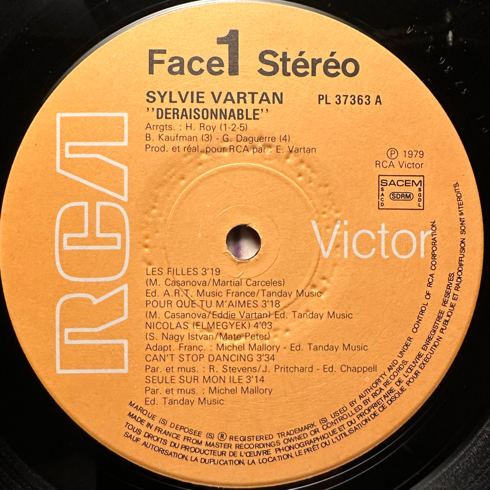 Sylvie Vartan - Deraisonnable (Франция 1979г.)