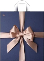 Пакет ПЭ с петлевой ручкой 38х42+6см (37) ПНД (Бант Мокко) Тико (х50/300)