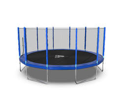 Батут DFC Trampoline Fitness с сеткой 16ft Синий