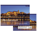 Альбом для рисования А4 40л., Alingar, на скрепке, мелованный картон (стандарт), 100 г/м2, "Будапешт"