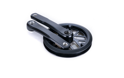 Шатуны-система Prowheel, 1ск., 36 зуб., 1/2"х3/32",сталь защитой; шатуны 152мм, алюминий, резьба 9/16", под квадрат, черные (10)