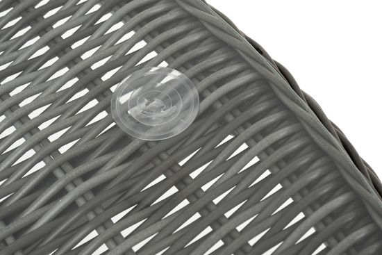 "Эспрессо" плетеный круглый стол, диаметр 118 см, цвет графит