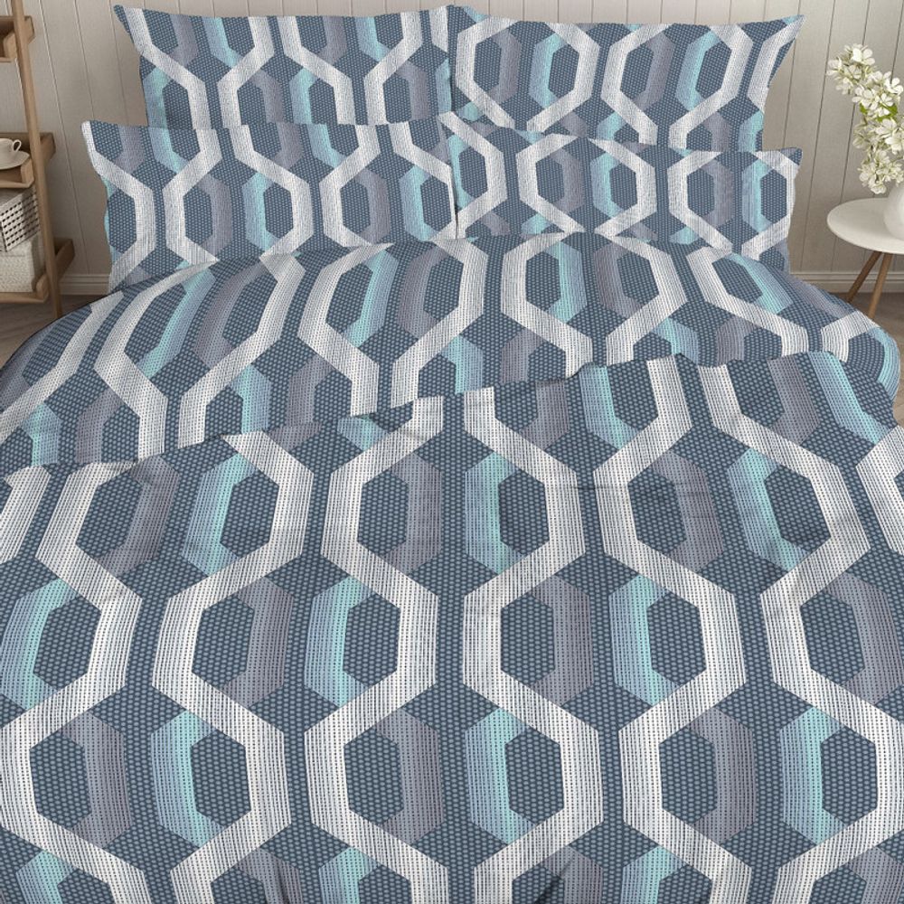 Комплект постельного белья "ВЛ. СОТЫ", бязь, 100% хлопок, Россия.