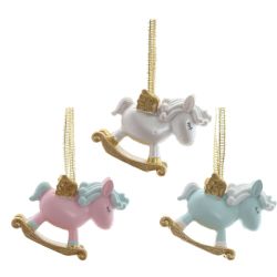 GAEM Фигурка декоративная подвесная "Лошадка", L6 W2 H5 см, 3в.