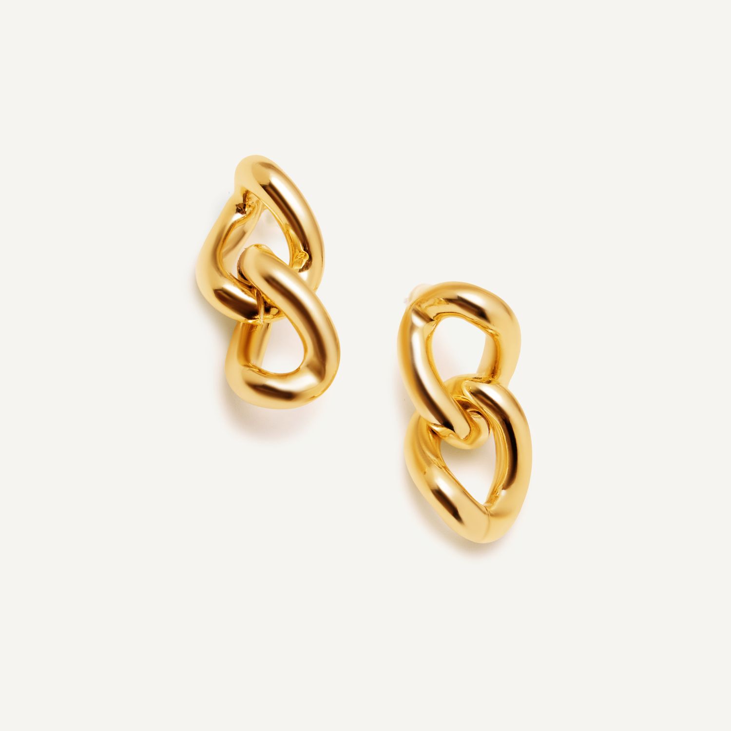 Серьги Chain Fraction Earrings – Gold