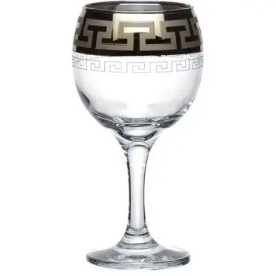 Набор бокалов для вина 6шт с узором «Греческий узор» GE03-411/S