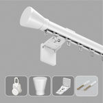 Прочный алюминиевый карниз для штор, настенный монтаж