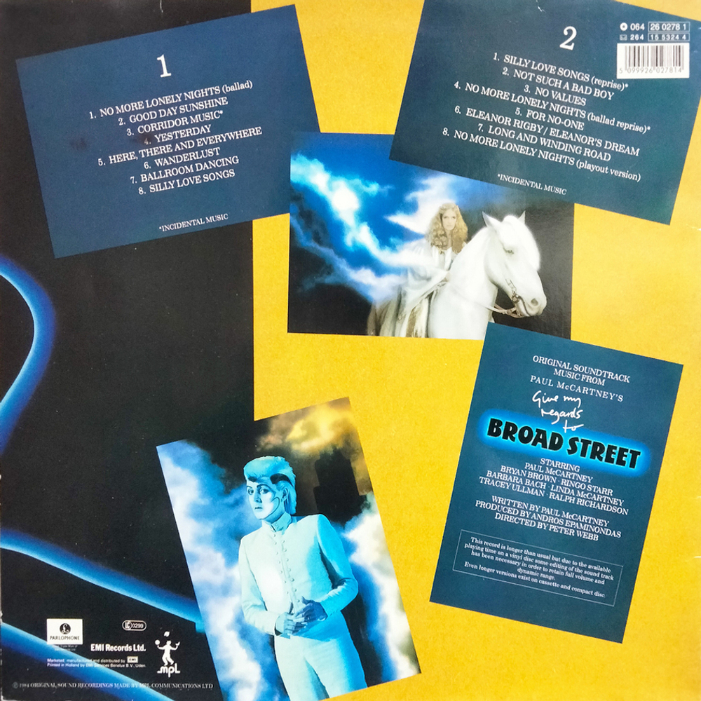 Paul McCartney / Give My Regards To Broad Street (LP)