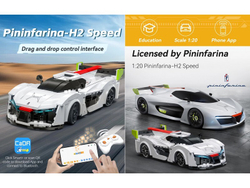 Радиоуправляемый конструктор CaDA спортивная машинка Pininfarina-H2 Speed 1/20 (296 деталей)