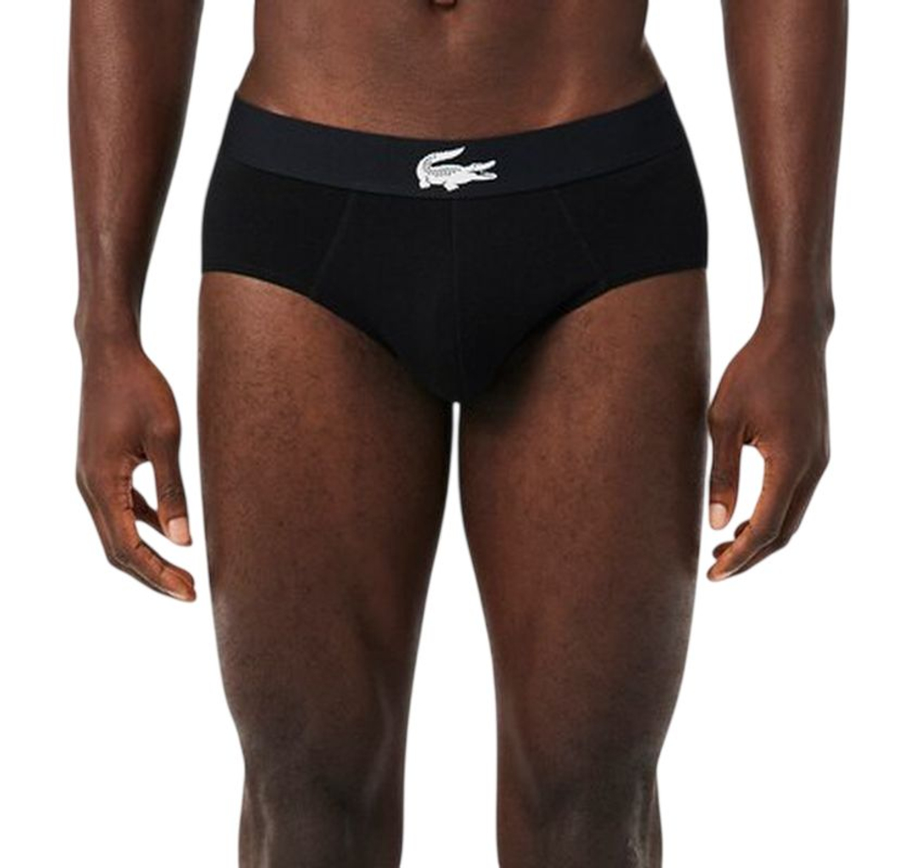 Мужские спортивные боксеры Lacoste Cotton Stretch 3P - black/white/black