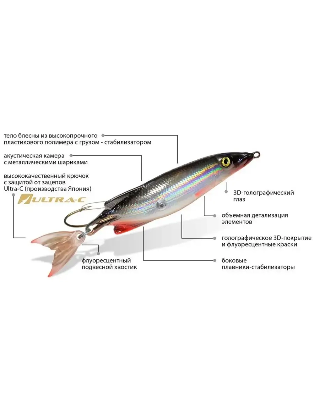 Блесна для рыбалки колебалка NORMAN 14,0g незацепляйка 007