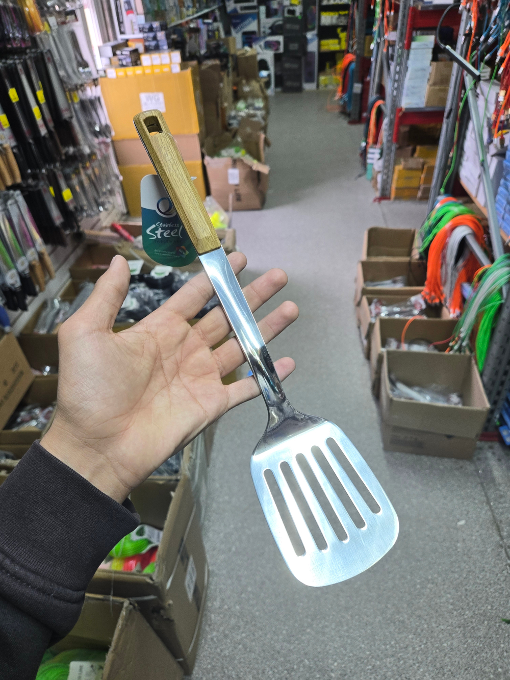 Кухонный прибор лопатка с прорезью  XJ-4658-4 4658-4