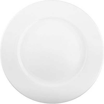 Тарелка «Белая» Классик;фарфор;D=230,H=22мм;белый (Цвет: белый)